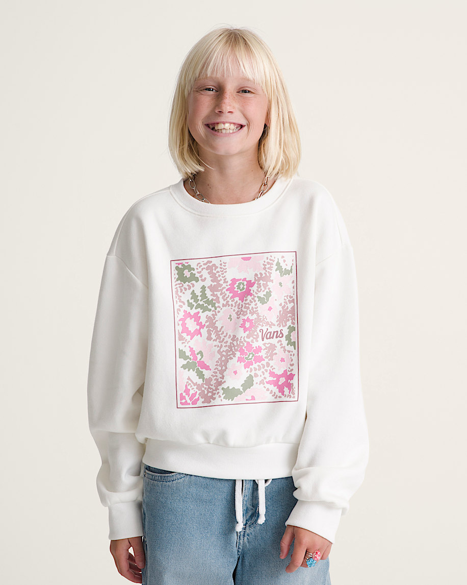 kinder-sweatshirt „flow field crew