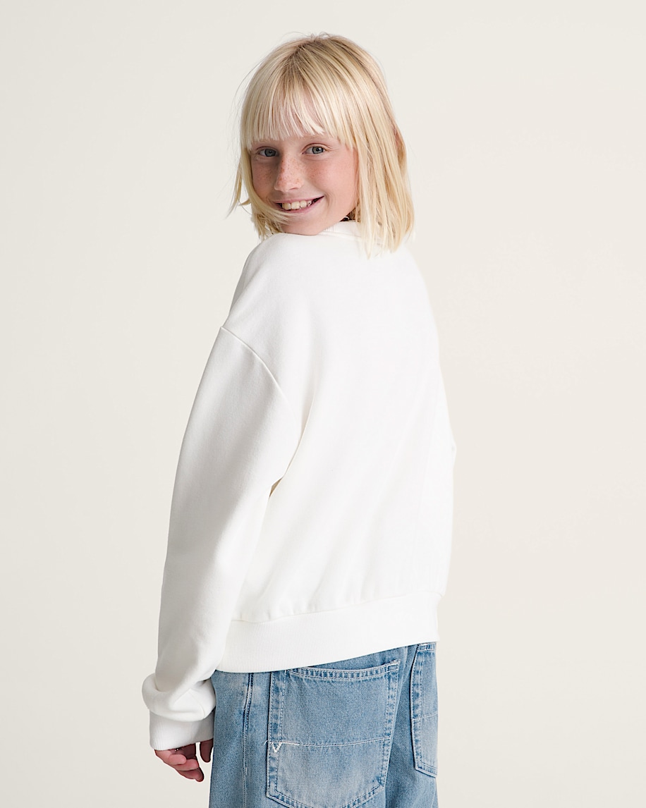 kinder-sweatshirt „flow field crew